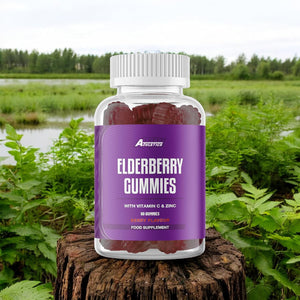 Freak Athletics Elderberry Gummies – Elderberry with Vitamins C & Zinc for Immunity Lift, 60 Vegan Multivitamin Gummies, Berry Flavour, Energy & Immune Support