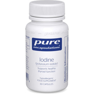 Pure Encapsulations Iodine (Potassium Iodide) 225 UG - Hypoallergenic Supplement Supports Metabolism, Healthy Skin and Thyroid Function - 60 Vegetarian Capsules