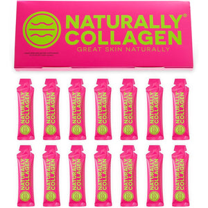 Naturally Collagen - 8000Mg of Premium Liquid Marine Collagen Supplement for Women & 180Mg Vitamin C for Healthier Skin, Hair & Nails - Clean & Natural - 15Ml Sachets - 14 Day Course - UK Made