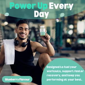 OG Creatine Monohydrate 5000Mg Max Gummies - Natural Blueberry Flavour, Vegan, Energy Boost for Athletes - Premium Pre Workout for Men & Women, Superior Absorption, Formulated by Doctors