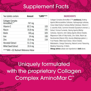 Viviscal Hair Growth Supplement for Women, 60 Tablets, with Biotin, Zinc & Marine Protein Complex Aminomar C, Supports Healthy Hair Growth, 1 Month Supply