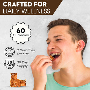 Tiger Milk Mushroom Gummies – High-Strength Dietary Supplement for Immune Support and General Wellness, 1000Mg, 60 Count