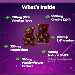 Pro Sleep Gummies for Adults Magnesium, L-Theanine, 5 HTP, Valerian Root, Passionflower Extract, Glycine, Chewable Sleep Supplement |Sleep Aid| |Calm Mood| Vegan 120 Gummies |Berries Flavour| (2)