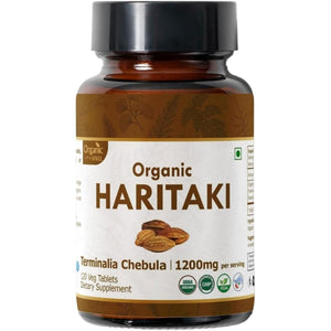 ORGANIC SPREE HARITAKI 120 Tablets | Terminalia Chebula (Haritaki) | USDA Organic Certified | Organic and Natural 120Tab (1)