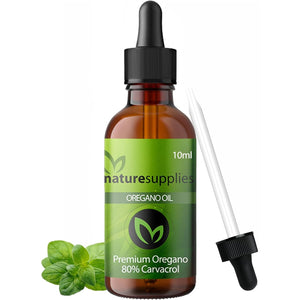 Oregano Oil 10Ml - 80% plus Carvacrol, Mediterranean Wild Oregano Oil, Steam-Distilled Essential Oil, Oil Oregano, Made in UK - GMP Certified