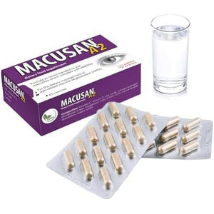 Macusan A2 AREDS2 Formula | Eye Health Dietary Food Supplement with Lutein, Zeaxanthin & Vitamins | Supports Vision & Helps Manage Age-Related Macular Degeneration (AMD) | 60 Capsules