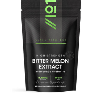 Bitter Melon Extract 16,500Mg (Karela) – 60 Vegan Capsules (2 Months Supply) – Resealable and Recyclable Pouch by Alpha01 (Natural)