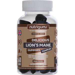 Lion'S Mane Mushroom 2500Mg High Strength Complex Gummy | Berry Flavour | 60 Vegan Gummies | Polysaccharides with VIT C, VIT B5 and Black Pepper | for Cognition & Mood by NUTRIGUMS®