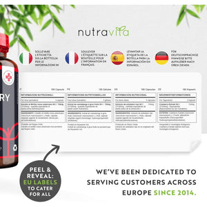 Max Strength Cranberry 37,500Mg - 180 Vegan Capsules – Daily Supplement for Women – 50:1 Pure Cranberry Extract Supplement – Made in the UK by Nutravita