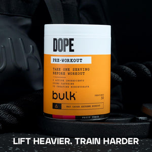 Bulk Dope Pre-Workout Powder | Fruit Punch | 3G Creatine per Serving | 200Mg Caffeine | Citrulline Malate & Arginine AKG | Beta-Alanine | Energy, Focus & Performance | 510G Supplement