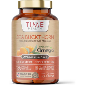 Wildcrafted Sea Buckthorn – Omega 3, 6, 7 & 9 – Optimal Eye & Skin Health – Carrageenan Free – Formulated with Premium Omegia® – Vegan, Kosher, Non-Gmo