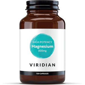Viridian - High Potency Magnesium 300Mg 120 Capsules | Vegan Formula | Supports Energy, Reduces Tiredness & Fatigue | No Artificial Fillers, Ethically Sourced