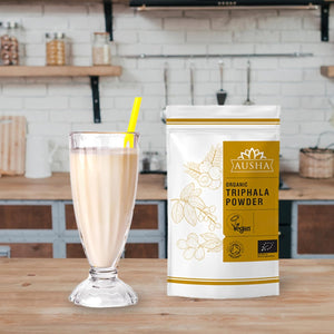 Ausha Organic TRIPHALA Powder - 250 Grams - UK Certified Organic by Soil Association - Gut Health, Constipation Relief, Digestion