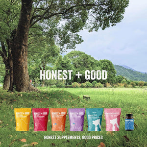 Honest + Good Magnesium Glycinate 750Mg Capsules | 150Mg Elemental | 3 Month Supply | High Strength & Absorption Supplement | Pure & Natural Vegan Ingredients with No Fillers | Small Batch & UK Made