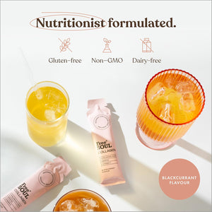 Marine Liquid Collagen 8000Mg with Hyaluronic Acid, Keratin, & Vitamin C | 14 X 8000Mg Hydrolysed Collagen Peptides Sachets | High Absorption Collagen Liquid Supplement by Free Soul