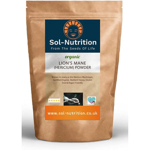 Sol Nutrition Lion'S Mane Mushroom Powder, Organic - 100G