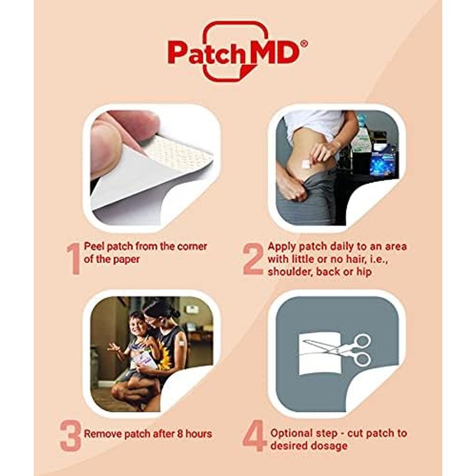 Patchmd Multivitamin Plus™ 30 Daily Topical Patches. 100% Natural. Hypoallergenic & Filler Free. High Absorption More Bioavailable. Suitable for Sensitive Stomachs & Bariatric.