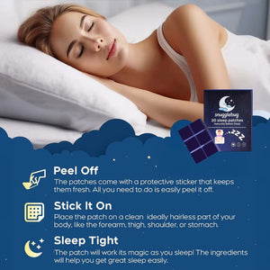 Snugglebug® Sleep Patches – 30-Day Supply | Extra Strength with Melatonin | All-Natural Sleep Aid | UK Made, Vegan, Non-Habit-Forming | No Pills, No Grogginess | Pack of 1