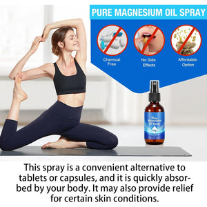 Magnesium Oil Spray for Feet 60Ml, with Lavander, Vitamin E, Topical Magnesium Cream – Safe and Easy to Absorb, Quick Drying without Residue, Gentle to the Skin