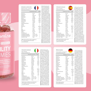 Fertility Supplements for Women - 400Ug Folic Acid, Inositol, Vitamin D, C, E, Coq10-25 Prenatal Vitamins - Vegan & Gluten Free Conception Vitamins for Women - 60 Fertility Gummies - Novomins