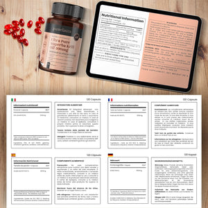 Ultra Pure Superba Krill Oil 500Mg X 240 Capsules (2 Bottles) - Sourced in the Unpolluted Waters of the Antarctic. Providing a Rich Supply of Astaxanthin and Omega 3