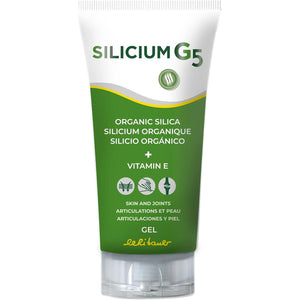 Silicium G5 Gel | Silica Gel with Vitamin E Collagen Booster| Pain Relief Gel for Joints Muscles and Bone Pain | Joint Care Supplements | Skin Regenerator. 150 Ml.