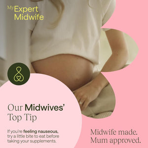 My Expert Midwife All in One Pre-Conception & Pregnancy Women'S Vegan Supplements, 12 Essential Prenatal Vitamins & Minerals, 60 Capsules, 2 Months Supply