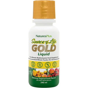 Naturesplus Source of Life Gold Liquid 236Ml - High Potency Food Based Multivitamin and Mineral - Energy and Immune Support - Vegetarian, Gluten Free