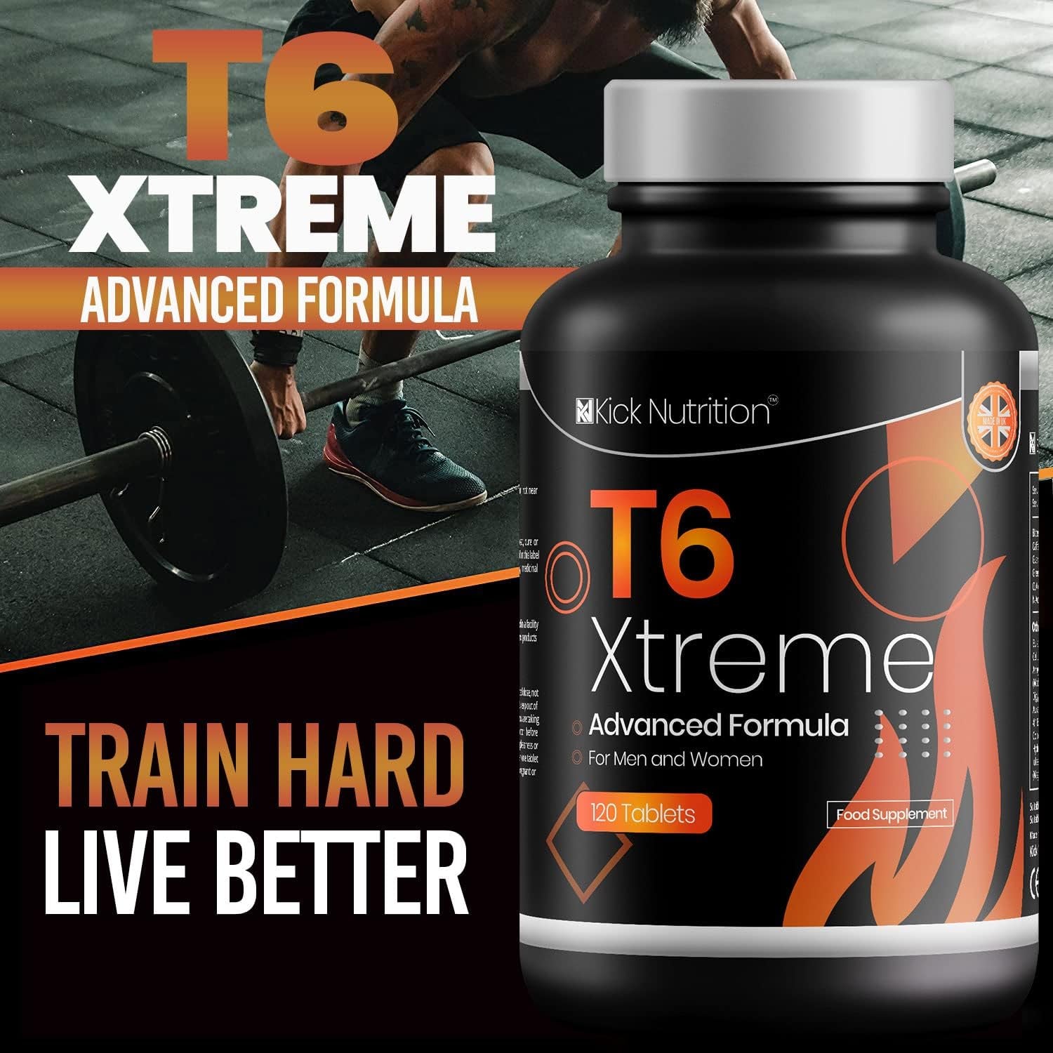 Xtreme T6 - Weight Loss - Keto Diet - Metabolism Booster / 120 Weight Management Supplements Pills | Vegetarian/Gluten Free Made in the UK
