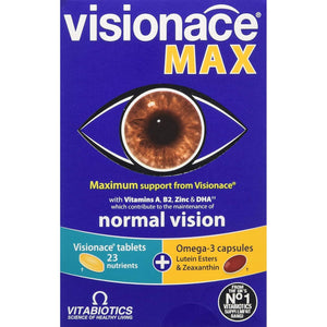 Visionace Max Tablets and Capsules, Vitabiotics, 1 X 28+28S
