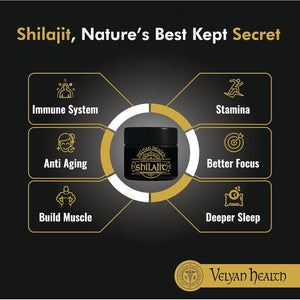 High Grade Himalayan Shilajit Resin Extract 50G by VELYAN HEALTH – Performance Resin for Energy, Focus, Stamina | Rich in Fulvic Acid | Supports Balance & Vitality for Men & Women | for Daily Strength