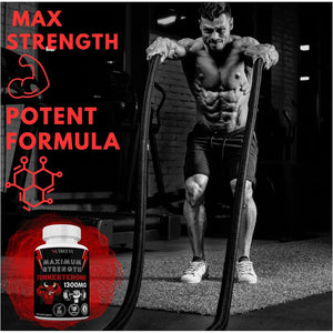 Turkesterone -1300Mg Max Strength Ajuga Turkestanica Extract, Vegan, Gluten Free, (Not Turkesterone Capsules) (Pack of 1 (60 Pills))