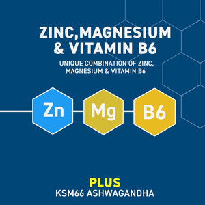 Applied Nutrition Zinc, Magnesium & Vitamin B6 with Ashwagandha Capsules - Natural Support for Hormonal Balance, Sleep Support & Stress Relief - 90 Capsules (30 Servings)
