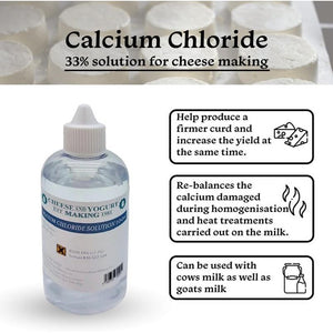 Calcium Chloride Solution for Cheese Making, Enhance Cheese Texture and Yield, Ideal for Home Cheese Makers and Cheese Enthusiasts, Food-Grade, Easy-To-Use Liquid Formulation - 100Ml