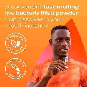 Bio-Kult Everyday Fast Dissolves Powder for Gut Health | 3B CFU + Vitamins C & D | Daily Digestive Support | Peach Flavour | 30 Sachets