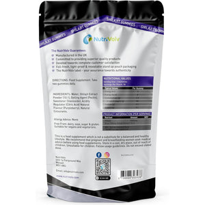 Himalayan Shilajit Gummies | 5000Mg High Strength | 60 Count | Pure Shilajit for Men and Women | Purpleberry Flavoured | Vegan | 85+ Trace Minerals, Rich in Fulvic Acid | Energy Immune | by Nutrivolv