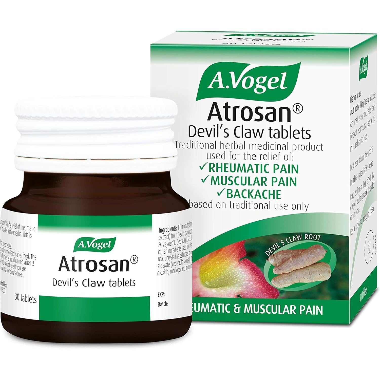 A.Vogel Atrosan Devil’S Claw Tablets | Back & Muscle Pain Relief | 30 Devil’S Claw Tablets