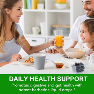 Berberine Supplement with Ceylon Cinnamon, Berberine Liquid Drops with Turmeric Curcumin, Ceylon Cinnamon, Bitter Melon, Digestive Health Support, Immune Support, 60Ml