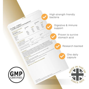 Pro-Ven Probiotics for Adults | Digestive Health & Immune System Support | 25 Billion CFU & Multivitamin Supplement | High-Strength Gut Support | 30 Capsules