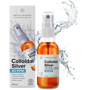 Premium Colloidal Silver Spray 40 PPM 30Ml ● 100% Natural ● Superior Concentration, Smaller Particles = Better Results ● Certified by 3 Independent Laboratories ● Choose a Specialist