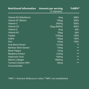 Ultimate Collagen Capsules Complex - High Strength 2500Mg Supplement - 16 Nutrients for Healthy Joints Skin Hair - Hydrolysed Marine Collagen Peptides - Collagen Powder & Tablet Alternative