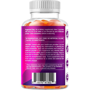 Vitamatic Prebiotic Fiber Gummies for Adults – 7G Fiber per Serving – 60 Pectin-Based Gummies Extra Strength, Zero Sugar Added – Supports Digestive Health & Regularity – Non-Gmo, Vegan, Gluten-Free