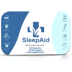 Natural Sleep Aid - Sleep Supplement with Valerian Root, L-Theanine & Magnesium for Sleep, Natural Source Melatonin Vegan Capsules, 1 Month Supply Sleeping Pills 856Mg