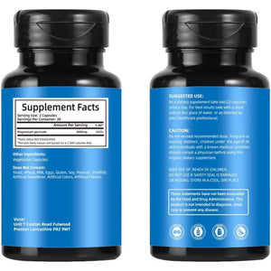 Magnesium Glycinate Supplements 2000Mg High Strength Premium Pure Magnesium - 60 Capsules for Muscle Heart Nerve Health Relaxation Calm for Men & Women