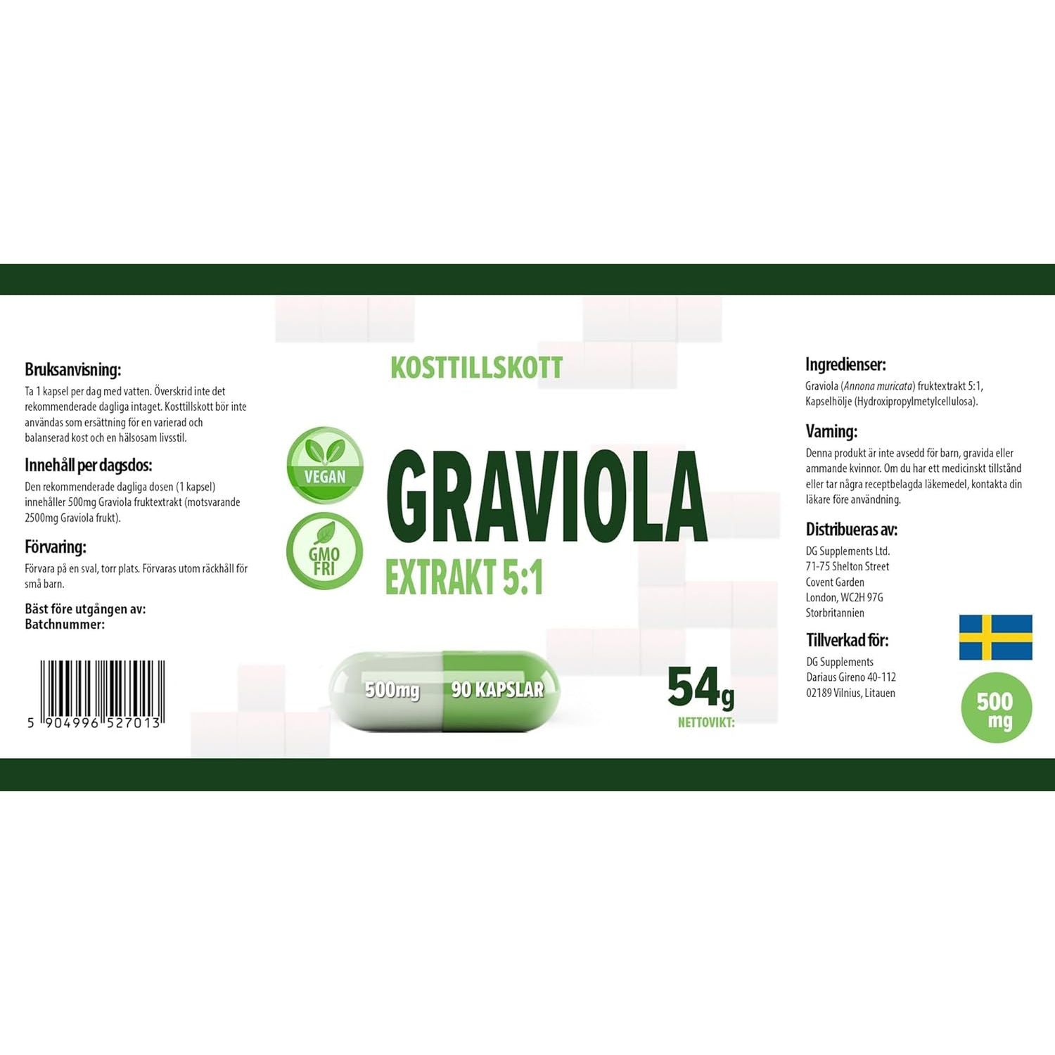 Hepatica Graviola Fruit Extract 2500Mg | 5:1 Extract (500Mg) | 90 Vegan Capsules | High Strength Immune & Antioxidant Support | 3Rd Party Lab Tested | Non-Gmo & Gluten-Free