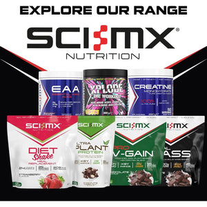 SCI-MX - Total Pre Workout - Blue Raspberry Flavour - 2500Mg Beta Alanine • 3000Mg Citrulline Malate • 200Mg Caffeine • Niacin for Fatigue - 200G
