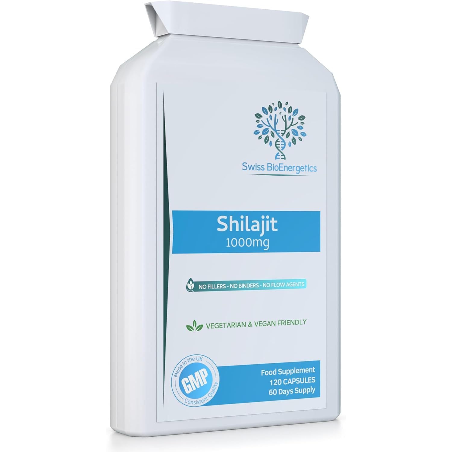 Shilajit 1000Mg – Containing Natural Fulvic Acid - 100% Pure Extract; No Fillers, No Binders, No Flow Agents – Manufactured and Tested in the UK - Suitable for Vegetarians and Vegans