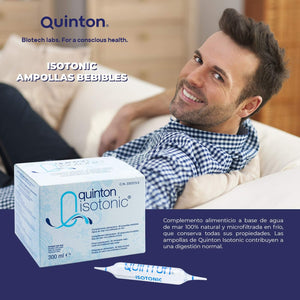 Quinton Isotonic - 100% Natural Isotonic Seawater, with Magnesium and Micronutrients, 30 Drinkable Ampoules of 10 Ml