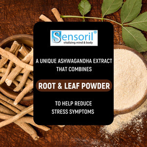 Ashwagandha Sensoril Capsules from Root & Leaf Powder | KSM-66 Alternative | 120 Capsules Made in UK by Minaturals