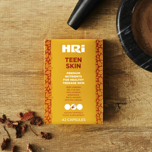 HRI Teen Skin Kids Vitamins - Multivitamin for Kids 12-18 Years - to Aid Health and Well Being of Teens. Healthy Immune System, Gut, Skin Care for Teenage Girls and Boys. 42 Vegan Capsules